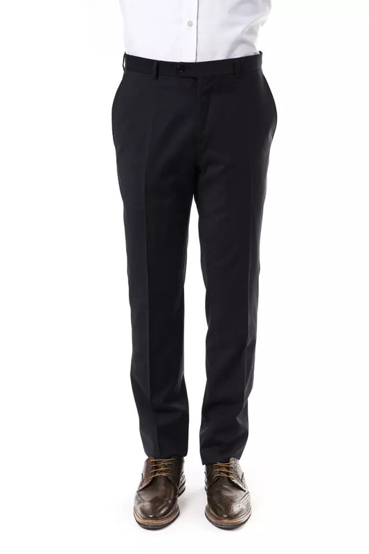 Pantalon de costume gris en laine pour homme Uominitaliani