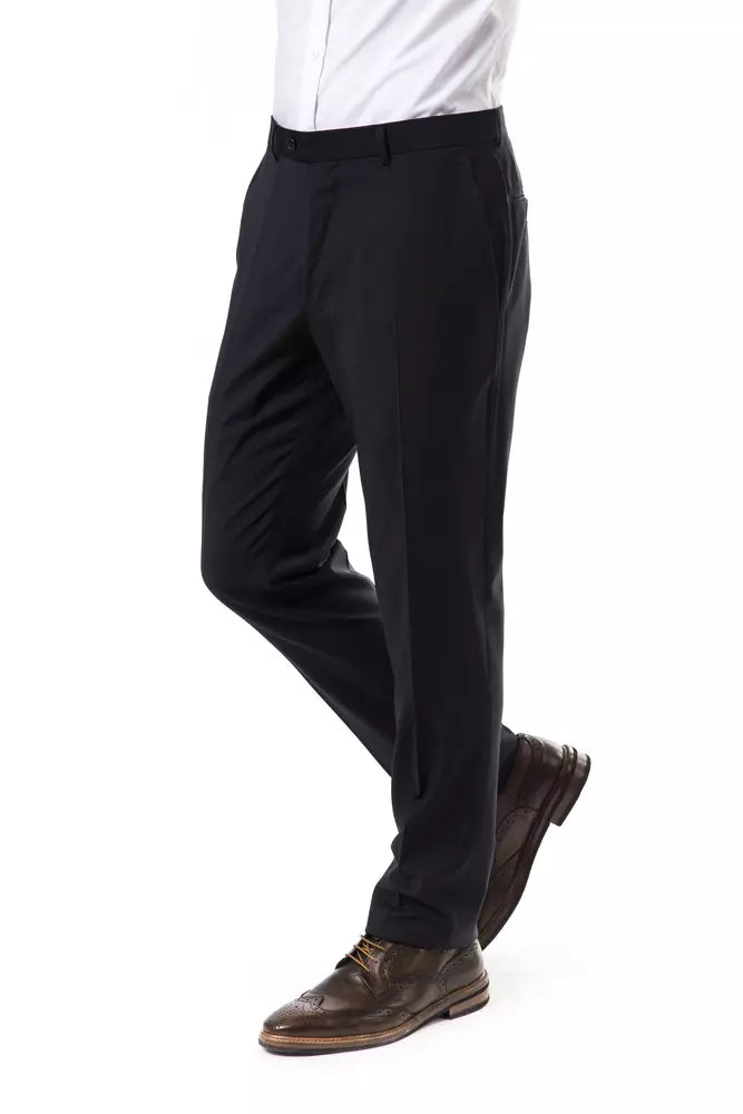 Pantalon de costume gris en laine pour homme Uominitaliani