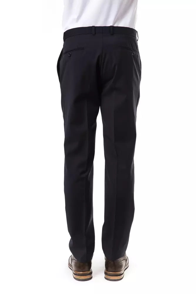Pantalon de costume gris en laine pour homme Uominitaliani