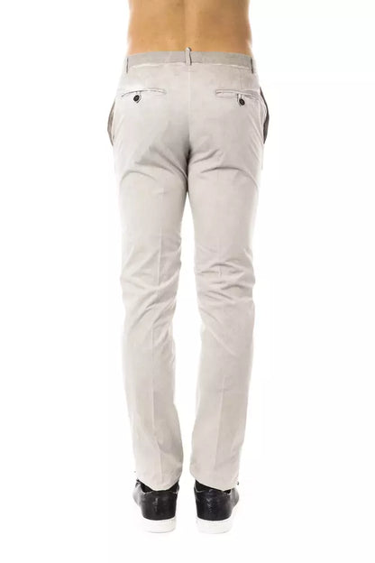 Pantalon décontracté pour homme en coton gris Uominitaliani