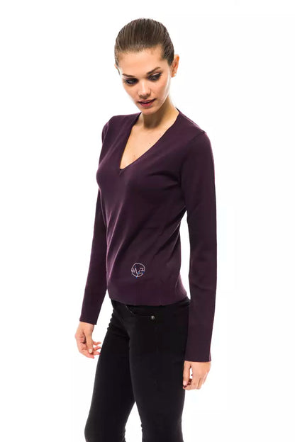 Pull en laine pour femme, bleu violet Montana