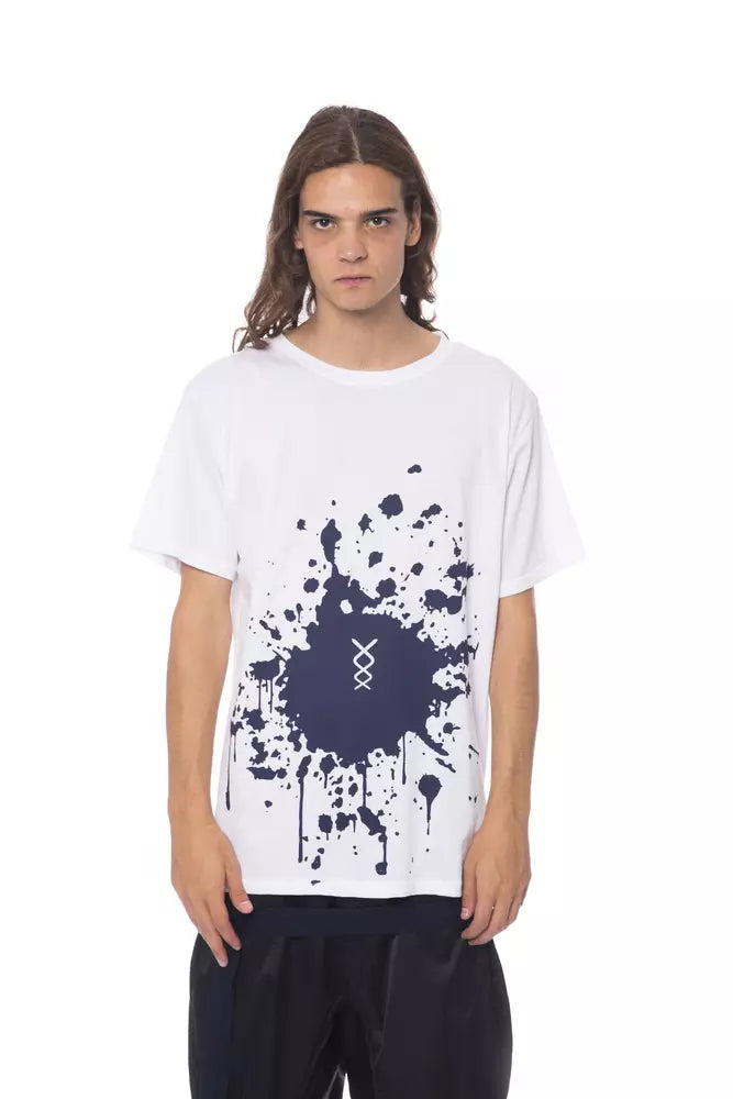 Wit katoenen heren T-shirt van Nicolo Tonetto