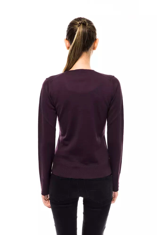 Pull en laine pour femme, bleu violet Montana