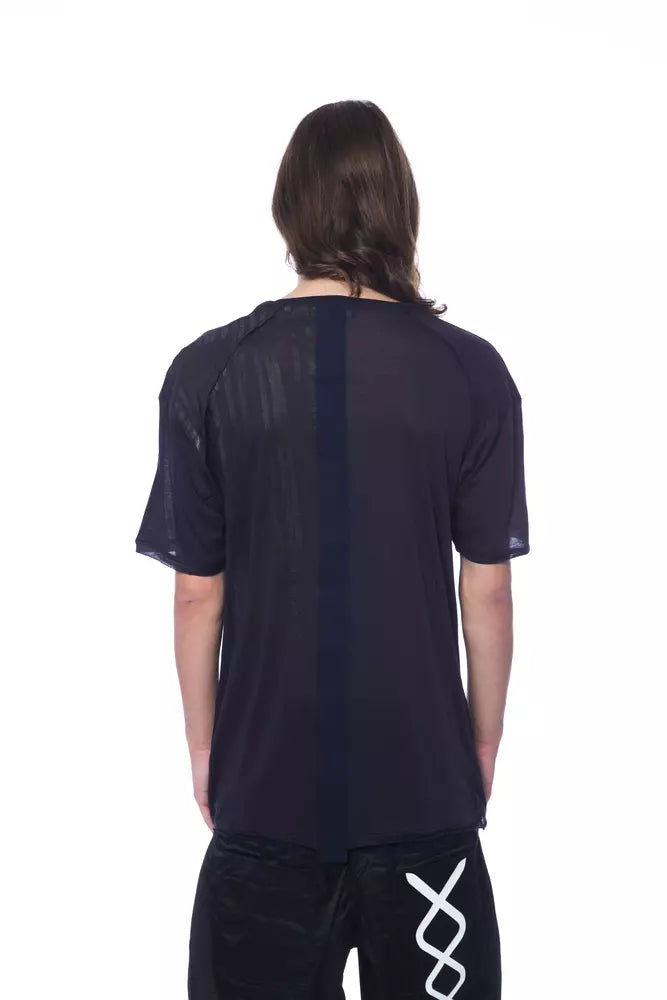 T-shirt homme en coton bleu de Nicolo Tonetto