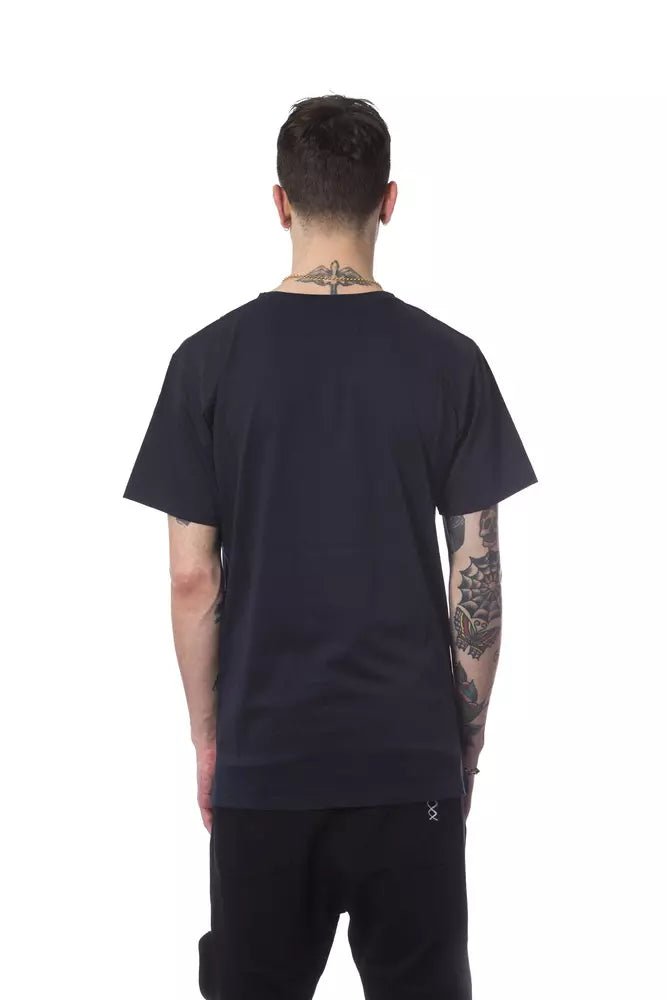 T-shirt homme en coton bleu de Nicolo Tonetto