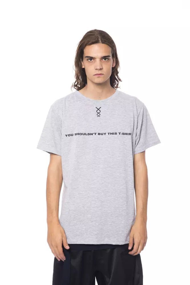Nicolo Tonetto Grijs Katoenen Heren T-Shirt