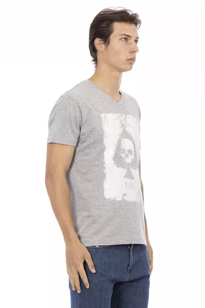 Trussardi Action Grijs Katoenen Heren T-Shirt