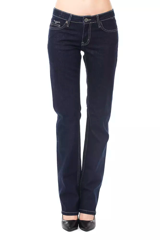 Ungaro Fever Blue Cotton Women's Jeans - Regular Fit