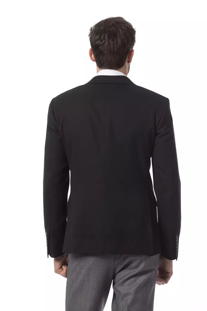 Blazer noir en laine pour homme de Billionaire Italian Couture