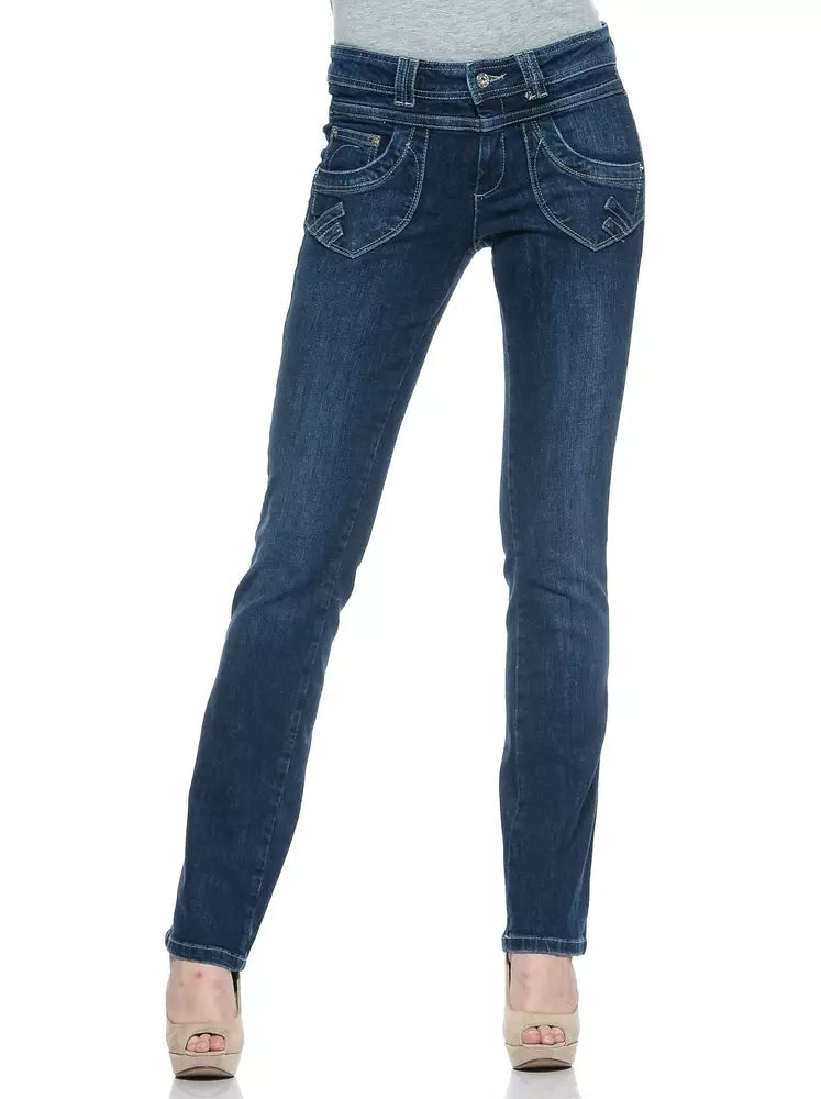 Ungaro Fever Jeans Femme Bleu Coton - Élégantes et Confortables