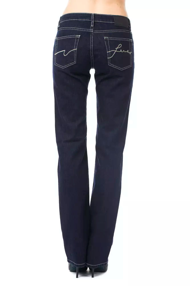 Ungaro Fever Blue Cotton Women's Jeans - Regular Fit