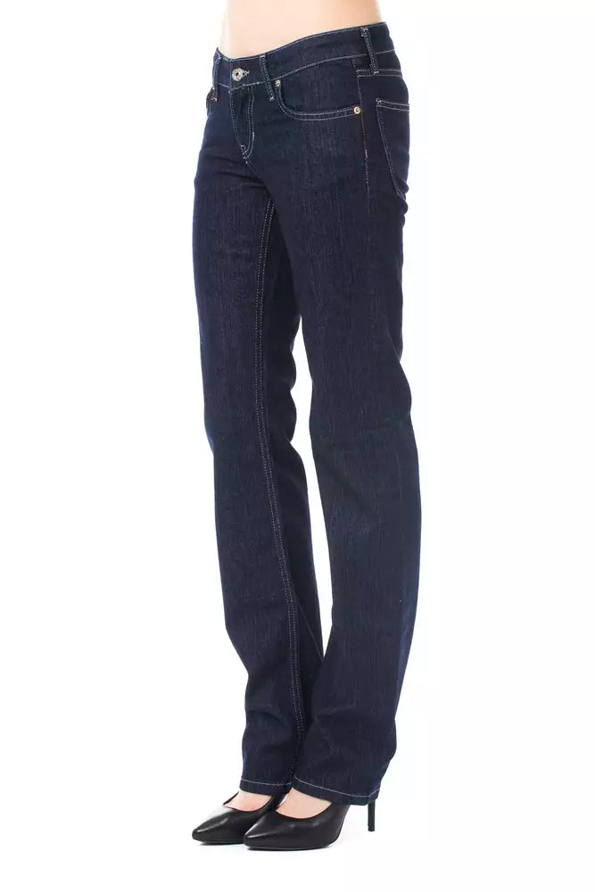 Ungaro Fever Blue Cotton Women's Jeans - Élégance et Confort