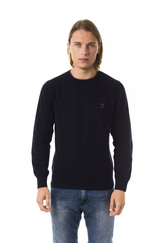 Pull en laine bleu pour homme Uominitaliani
