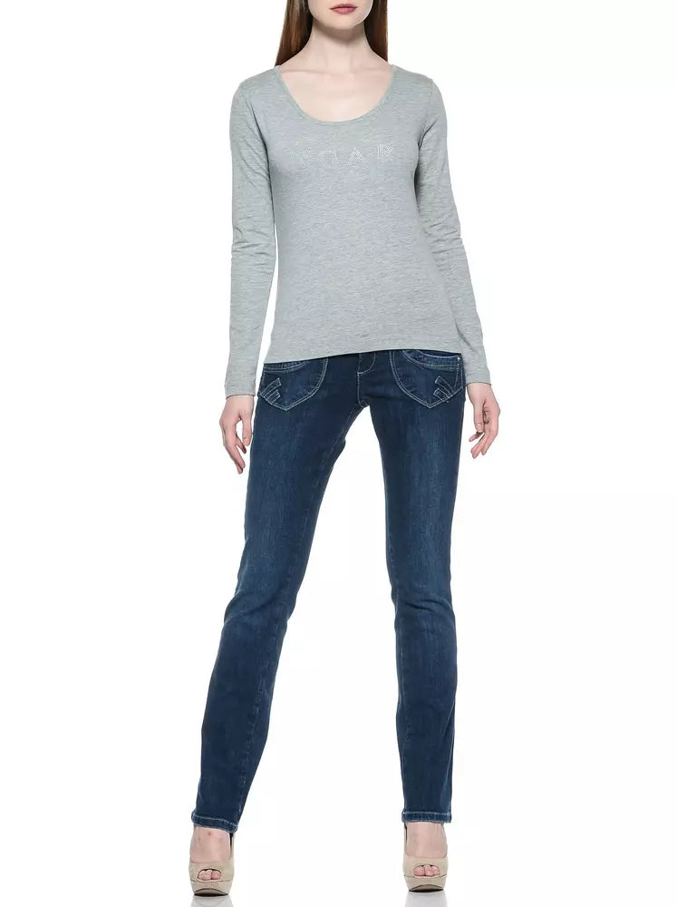 Ungaro Fever Jeans Femme Bleu Coton - Élégantes et Confortables
