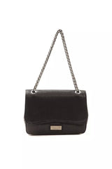 Sac bandoulière Pompei Donatella en cuir noir pour femme