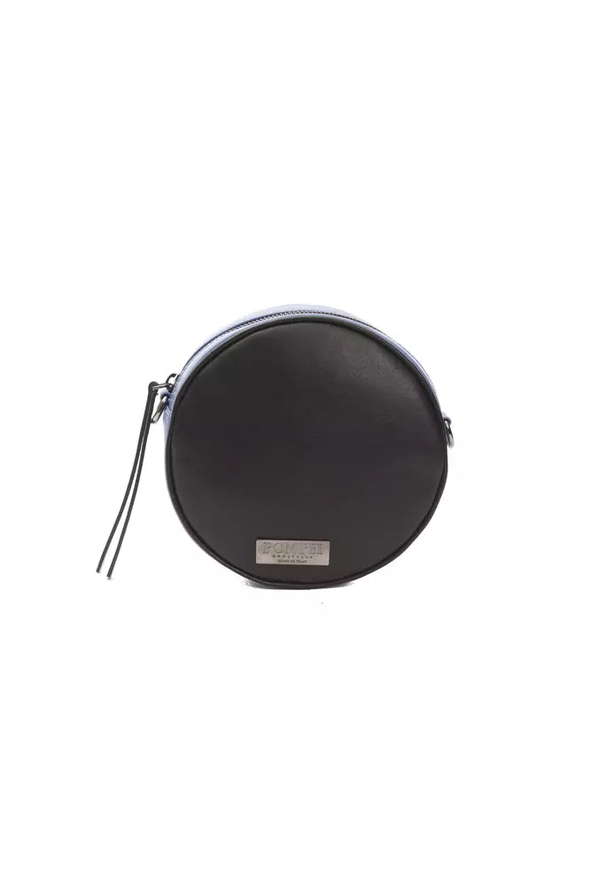 Sac bandoulière Pompei Donatella en cuir noir pour femme