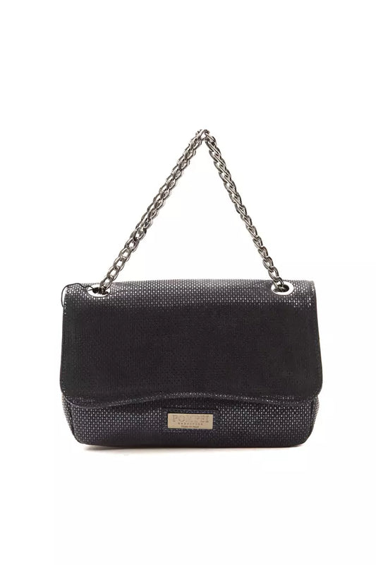 Sac bandoulière Pompei Donatella en cuir bleu pour femme