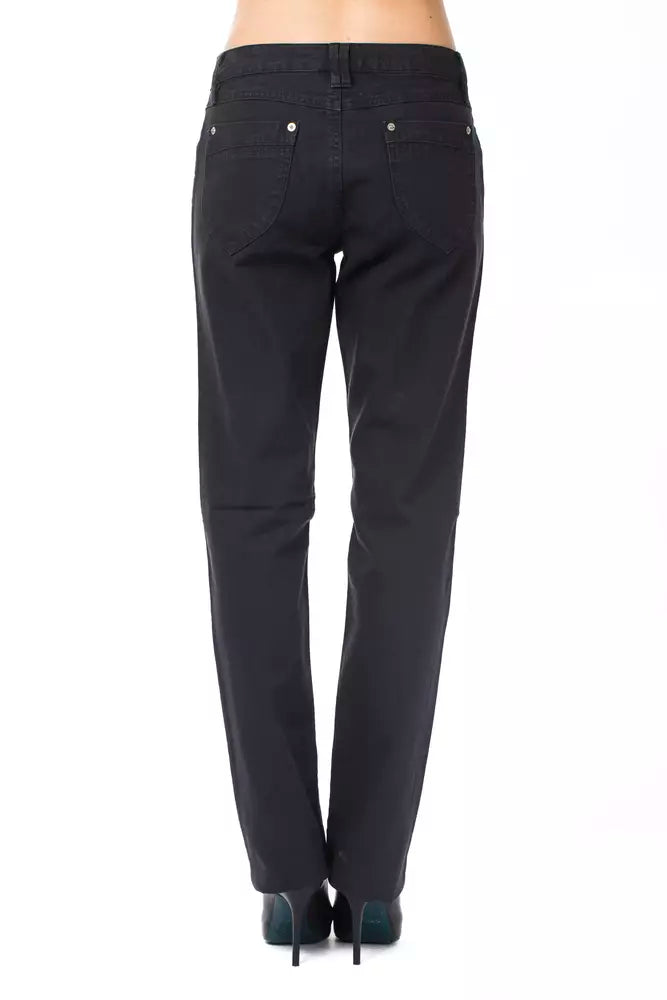 Pantalon Femme en Coton Bleu Ungaro Fever - Coupe Régulière