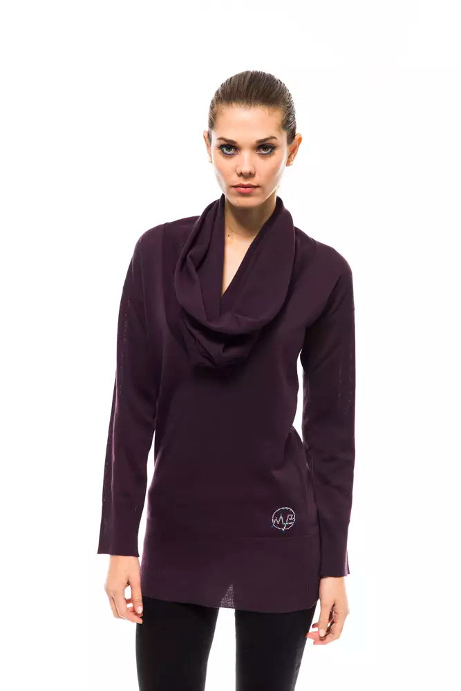Pull en laine violet pour femme Montana Blu