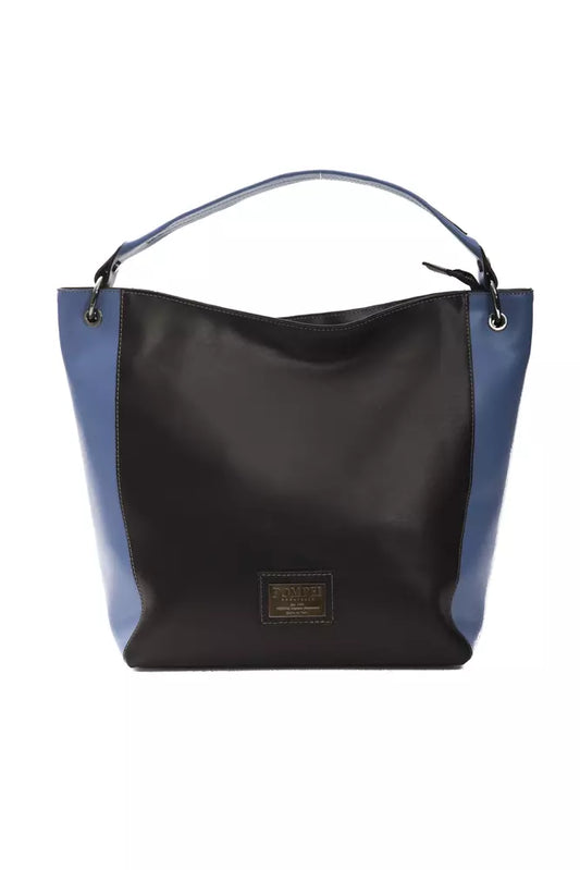Sac à bandoulière Pompei Donatella en cuir noir pour femme