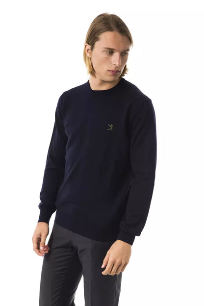 Pull en laine mérinos bleu pour homme de Uominitaliani