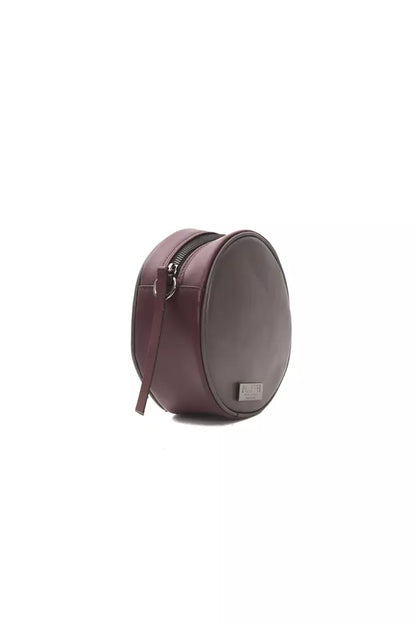 Pompei Donatella Chic Burgundy Kleine Ovale Crossbody Tas