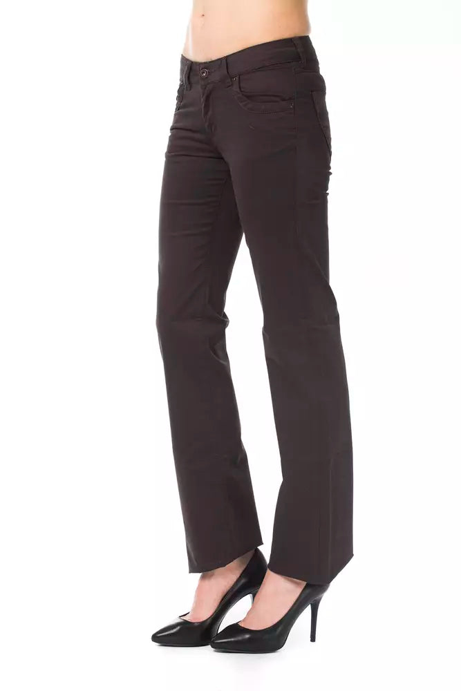 Pantalon Femme Regular Fit Marron Ungaro Fever