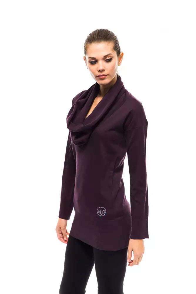 Pull en laine violet pour femme Montana Blu