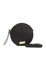 Sac bandoulière Pompei Donatella en cuir noir pour femme