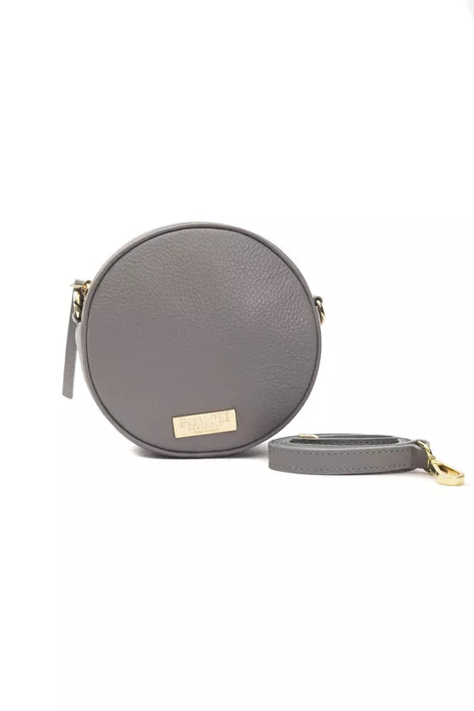 Sac bandoulière Pompei Donatella en cuir gris pour femme