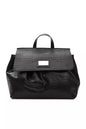 Sac à bandoulière Pompei Donatella en cuir noir pour femme