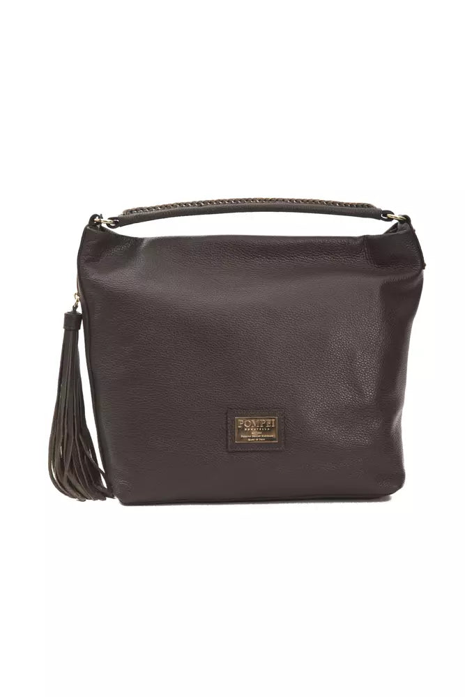 Sac à bandoulière Pompei Donatella en cuir marron pour femme