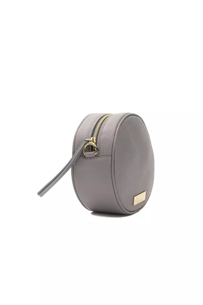 Sac bandoulière Pompei Donatella en cuir gris pour femme