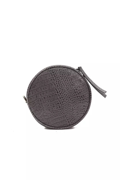 Sac bandoulière Pompei Donatella en cuir gris pour femme