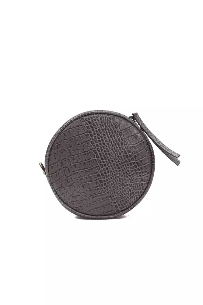 Sac bandoulière Pompei Donatella en cuir gris pour femme