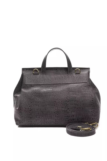 Sac à bandoulière Pompei Donatella en cuir gris pour femme