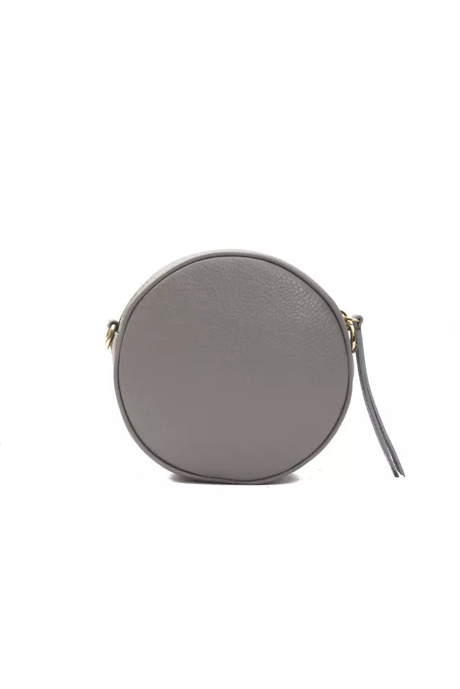 Sac bandoulière Pompei Donatella en cuir gris pour femme