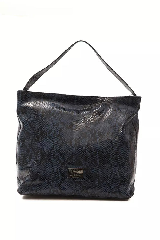 Sac à bandoulière Pompei Donatella en cuir bleu pour femme