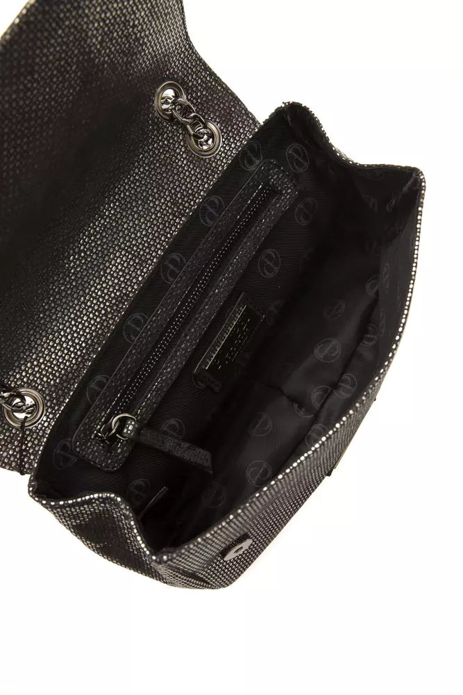 Sac bandoulière Pompei Donatella en cuir gris pour femme