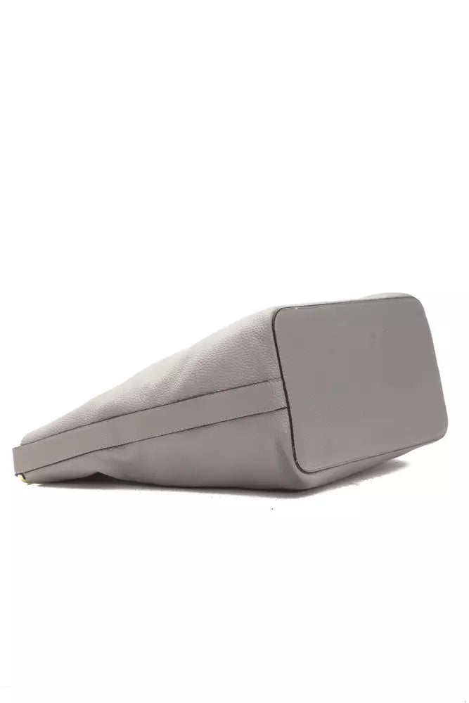 Sac à bandoulière Pompei Donatella en cuir gris pour femme