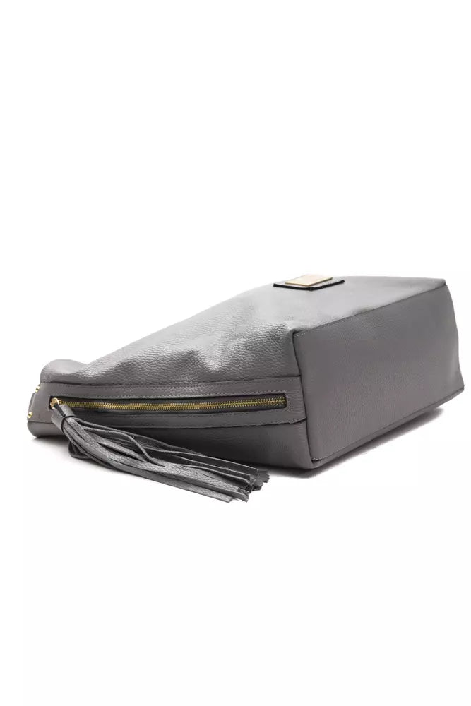 Sac à bandoulière Pompei Donatella en cuir gris pour femme