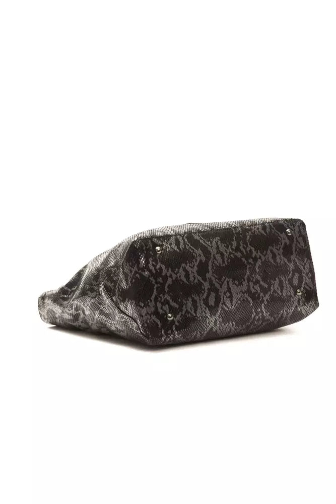 Sac à bandoulière Pompei Donatella en cuir gris pour femme