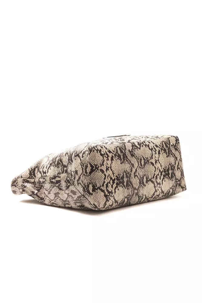 Sac à bandoulière Pompei Donatella en cuir gris pour femme