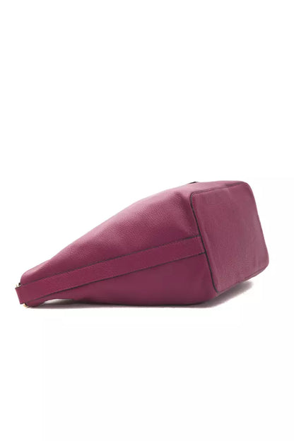 Sac à bandoulière Pompei Donatella en cuir bordeaux pour femme