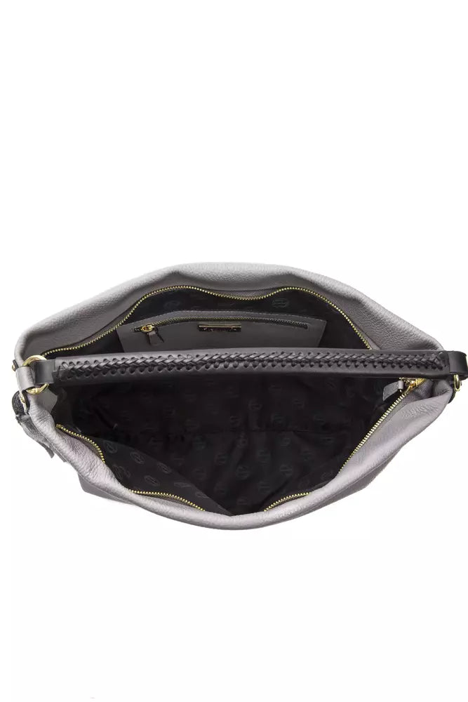 Sac à bandoulière Pompei Donatella en cuir gris pour femme