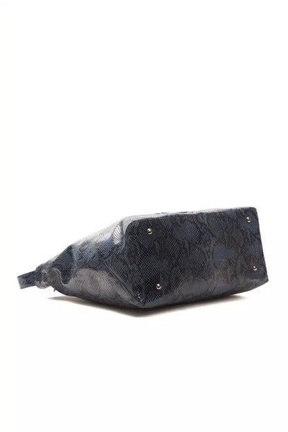 Sac à bandoulière Pompei Donatella en cuir bleu pour femme