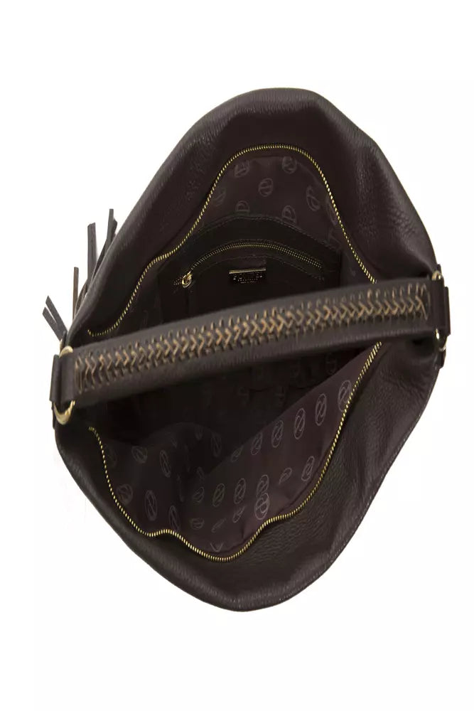 Sac à bandoulière Pompei Donatella en cuir marron pour femme