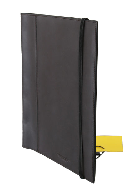 AG Spalding &amp; Bros Zwarte leren bifold reistas met logo