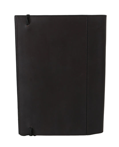 AG Spalding &amp; Bros Zwarte leren bifold reistas met logo