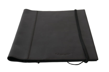 AG Spalding &amp; Bros Zwarte leren bifold reistas met logo